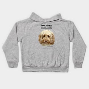 Cockapoo / Doodle Dog Sock Thief Kids Hoodie